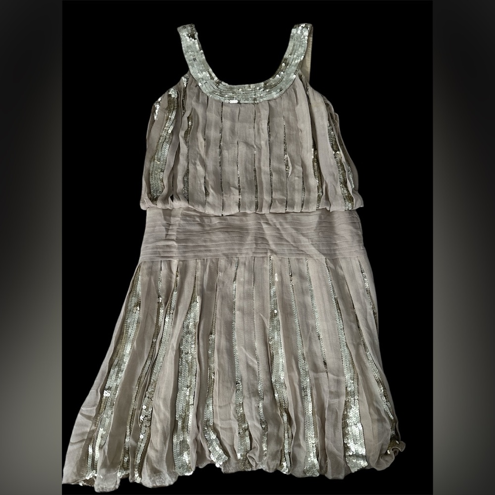 Silk and sequin party dress